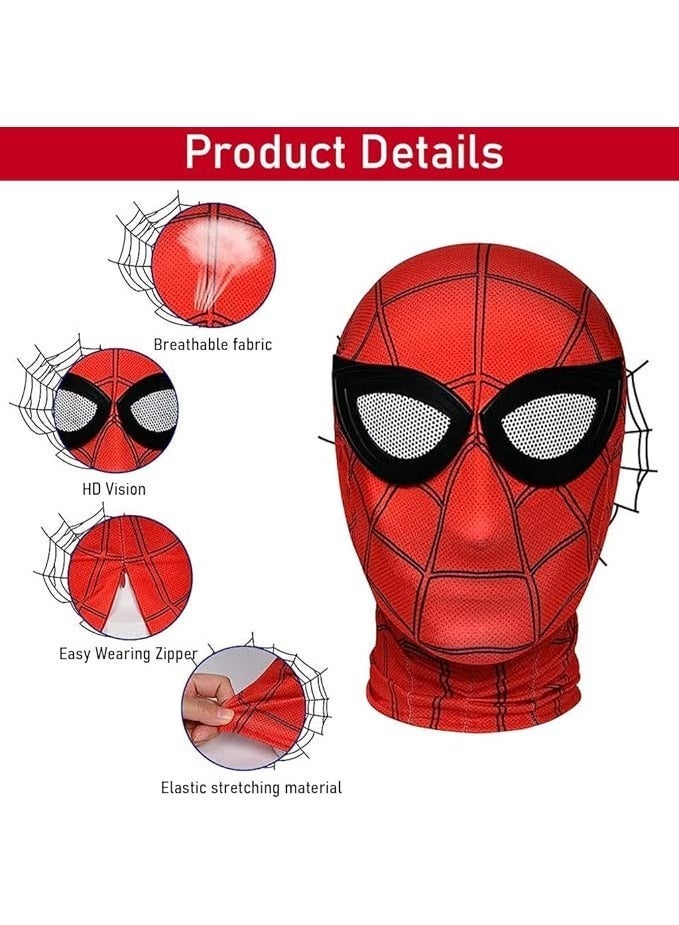 FIRST PRO Spider Superhero Mask Halloween and Costume Party Face Mask, Cosplay Carnival Accessory for Kids and Adults - Image 5